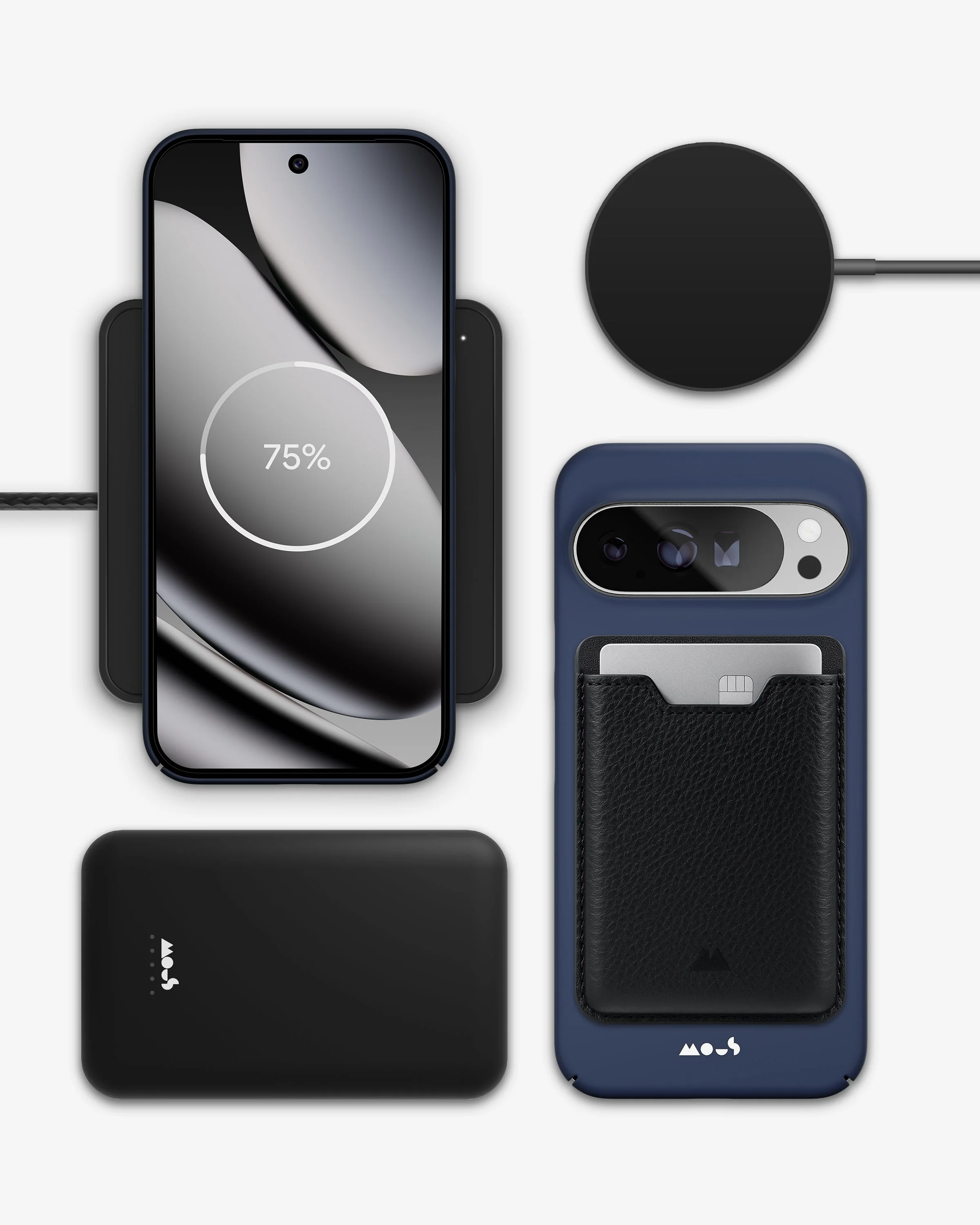 Charcoal Blue Lightweight Phone Case - Super Thin - Image 8