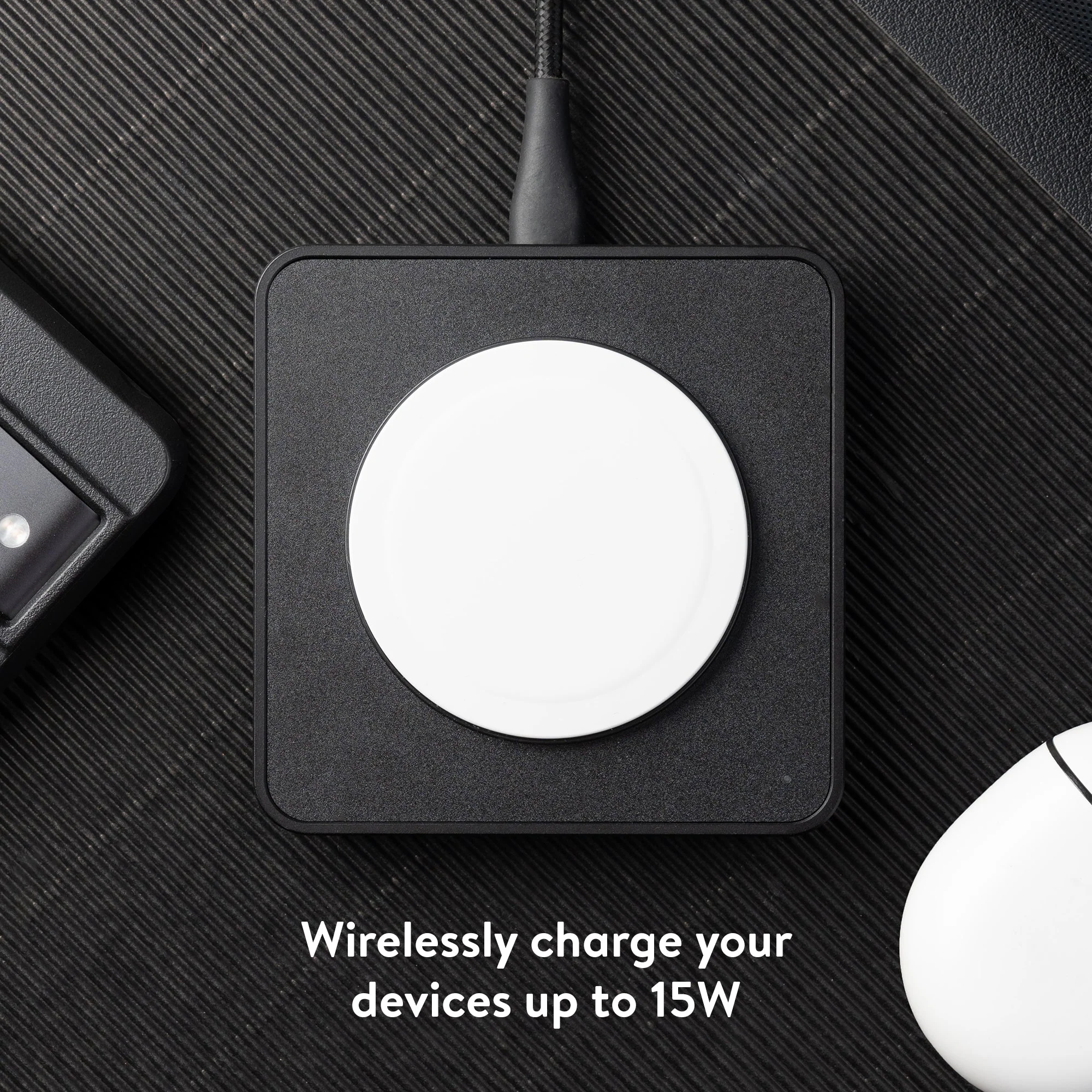 Matte Black Wireless Charging Pad - Image 3